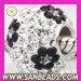 Wholesale Charm European Flower Crystal Beads With 925 Silver Core