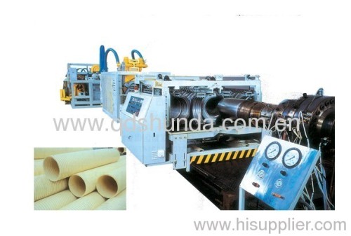 PVC Double Wall Corrugated Pipe Making Machine