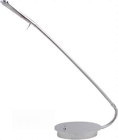 3W rechargeable chrome LED table lamp