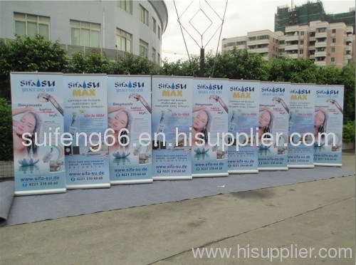 High quality double-side pull up banner stand