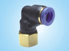 PLF L-Type Inner Thread Two-way/Pneumatic Connector