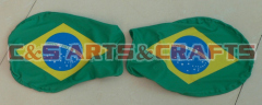 Brazil car mirror flag