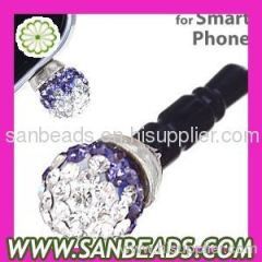 Crystal Ball 3.5mm Anti Dust Plug for Earphone Jack Dustproof Plug