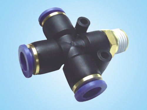 PZR Male Thread Four-way/Pneumatic Connectors