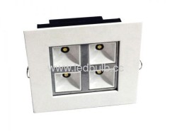 4X1W COB led grille downlight