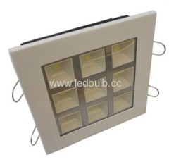 9x1W COB led recessed light