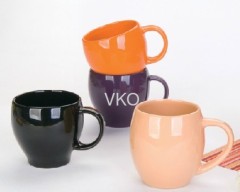 Round Shaped Ceramic Mug For Promotional