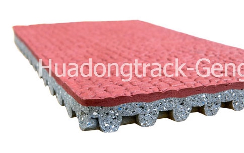 Prefabricated Rubber Running Track Surface, Huadongtrack