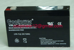 (6V,7.2Ah)lead-acid battery