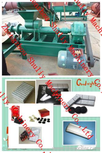 Silver charcoal machine / Coal and charcoal extruder machine