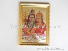 3D laser gold foil picture India Religious