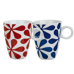 New Fashion Porcelain Ring Promotional Ceramic Mug Cup