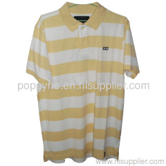 100%combed cotton yarn dyed polo t-shirt