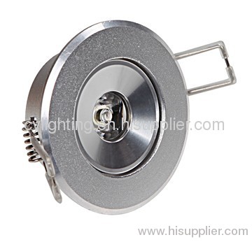1W Φ70×24mm Aluminum LED Ceiling Light With Φ55mm Hole For Indoor Using