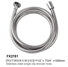 Stainless Steel Single Clip Shower Hose
