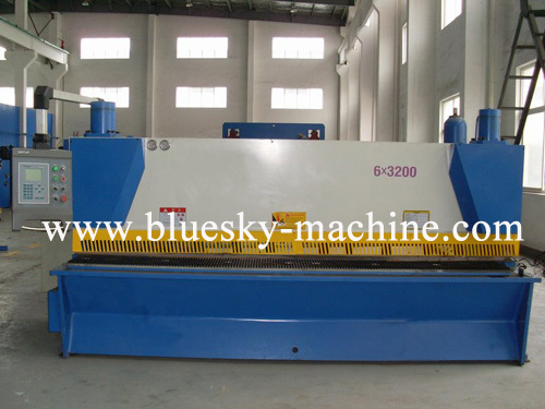 NC hydraulic guillotine shearig machine HSGK-6X3200
