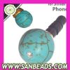 2012 New Design Green Turquoise Jack Earphone Dustproof Plug for Mobile Phone Accessory