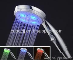 CE & RoHS Certified LED switch shower hand SECK-101(Temperature Control)(Tricolor)