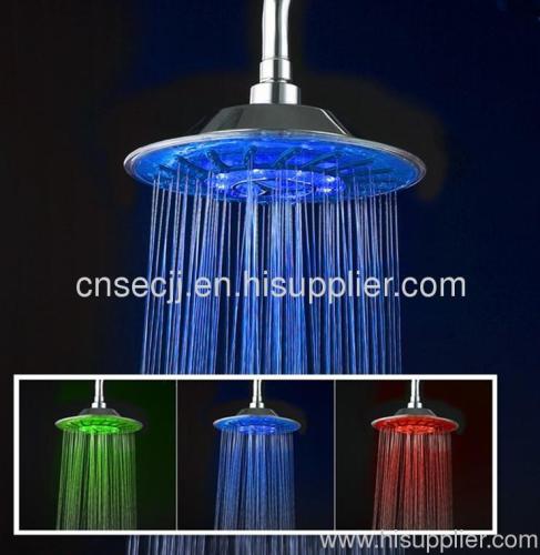 top shower with led