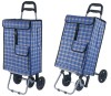 durable wheeled shopping bag cart with pocket