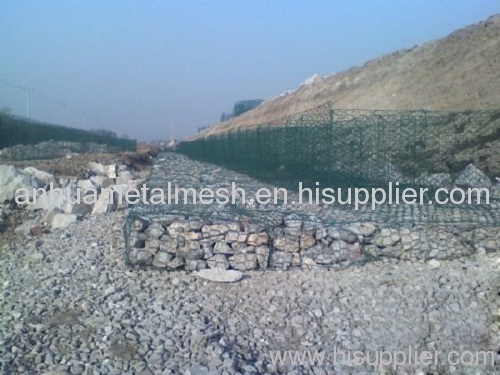 PVC coated ecological gabion mesh