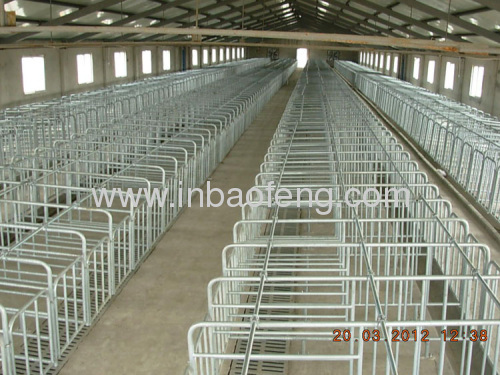 New style hog farrowing crates