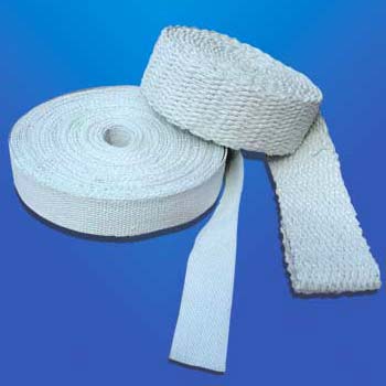 Ceramic fiber tape with fiber glass reinforced