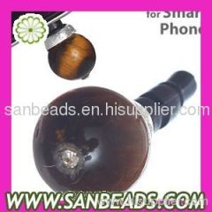 Fashion Anti Dust Plug Tiger Eye ear caps earphone jack pin for 3.5mm hole