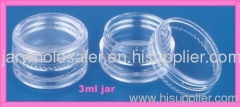 3g plastic empty clear jar nail art tool cosmetics container