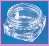 3ml square jar Nail art powder cosmetic case empty
