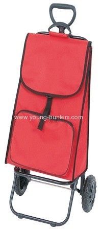 600D POLYESTER red storage cart with pocket