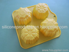 4 Flower Stunning Silicone Mould