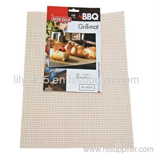 PTFE reusable non-stick bbq grill mat