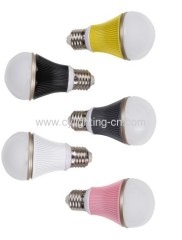 5W Φ60mm×112mm Aluminum Radiator Indoor Colorful LED Bulb