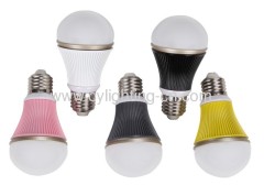5W Φ60mm×112mm Aluminum Radiator Indoor Colorful LED Bulb