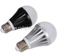 5W Aluminum Radiator E27 Φ60mm×112mm LED Bulb With 1W LED Source For Home