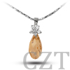 925 sterling silver pendant with Swaroski Crystal