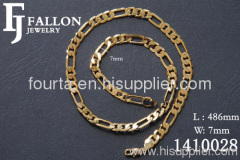 gold-plated necklace 1410028 IGP FJ jewelry