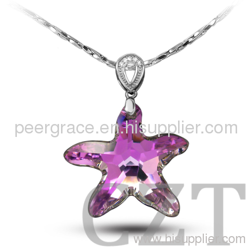 925 sterling silver pendant with Swaroski Crystal