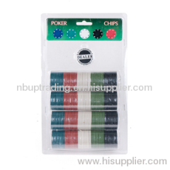 POKER & CHIPS IN PVC DISPLAY