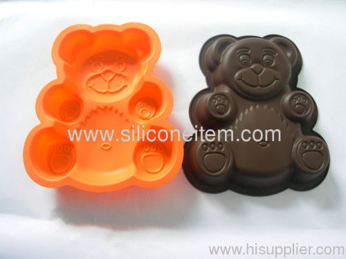 Teddy Bear Birthday Silicone Cake Moulds