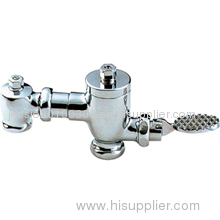 Toilet flush valve--treadle type
