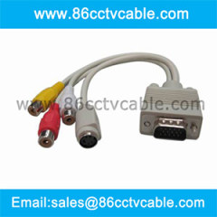 VGA to TV converter, VGA To S Video RCA Cable