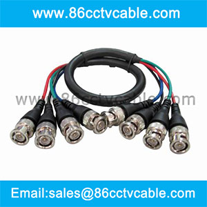 4 BNC To 4 BNC RGB High Resolution Video Cable