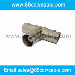 BNC T Type Adapter, BNC Connector, RG59 Coaxial Connector
