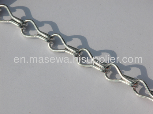 Metal curtain silver chain screen