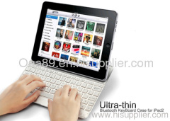 Aluminum Wireless Bluetooh Keyboard Case for iPad2 & New iPad 3