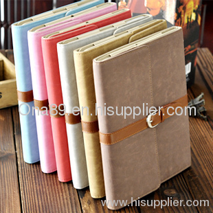 Classic Envelope Note Book Leather Diary Folder Cover Case for ipad2 New Pad3