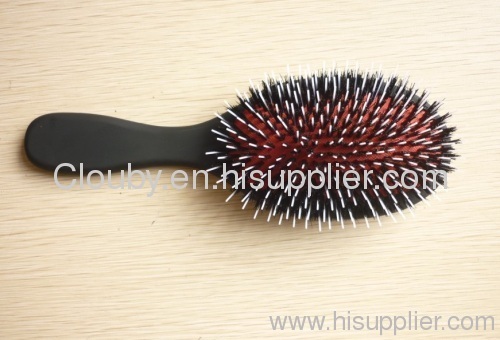 Wooden hair brush boar brislte hair brush high quality hair