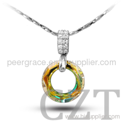 925 sterling silver pendant with Swaroski Crystal